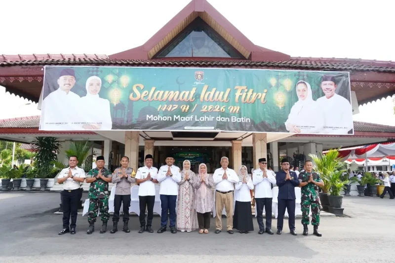 Bersama Forkopimda Kabupaten Ngawi, PLH Ketua PA Ngawi hadiri Halal bi Halal di Pendopo Wedya Graha Ngawi