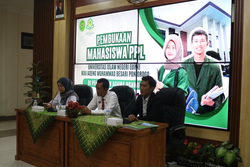 Dari Kampus ke Ruang Peradilan: Pembukaan PPL Mahasiswa UIN Ponorogo Kembangkan Kompetensi di PA Ngawi