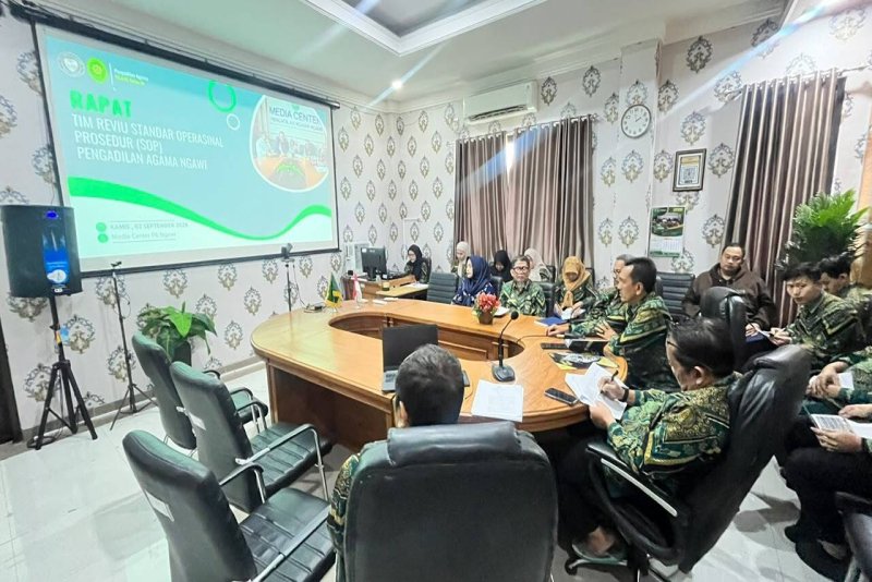 PA Ngawi Gelar Rapat Tim Reviu SOP untuk Tingkatkan Kualitas Pelayanan